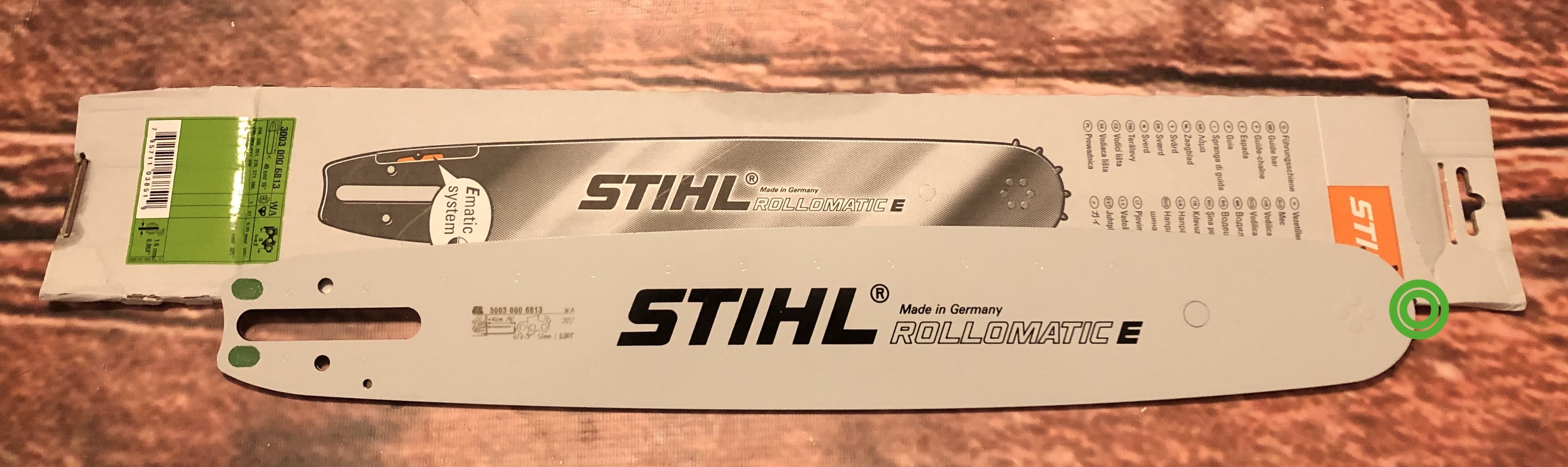 Stihl 3003 000 6813 Guide-chaîne Rollomatic E 40cm 0,325'
