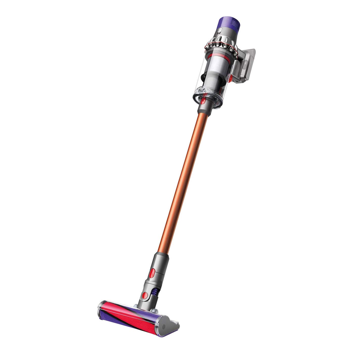 Dyson V10 Absolute, Tyčový vysávač 2 v 1, Bezvreckové, Medená, nikel, 0,76 L, 65,5 cm, Suchý
