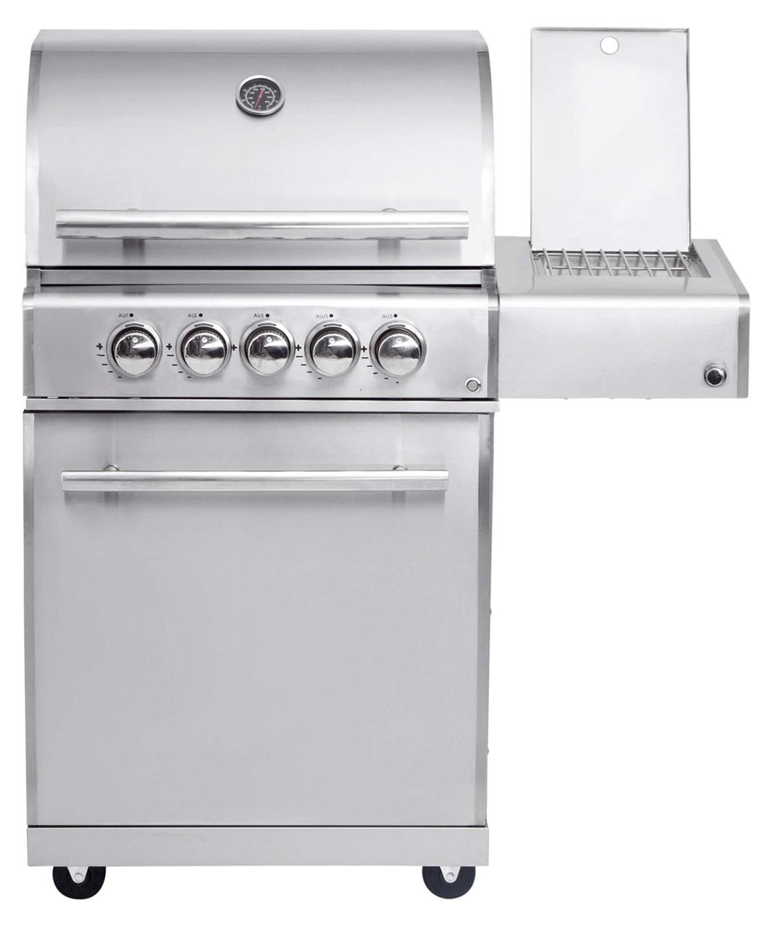 Plynový gril ALLGRILL CHEF M nerezový modulárny základný model 3 horáky, bočný horák, zadný horák (500903)