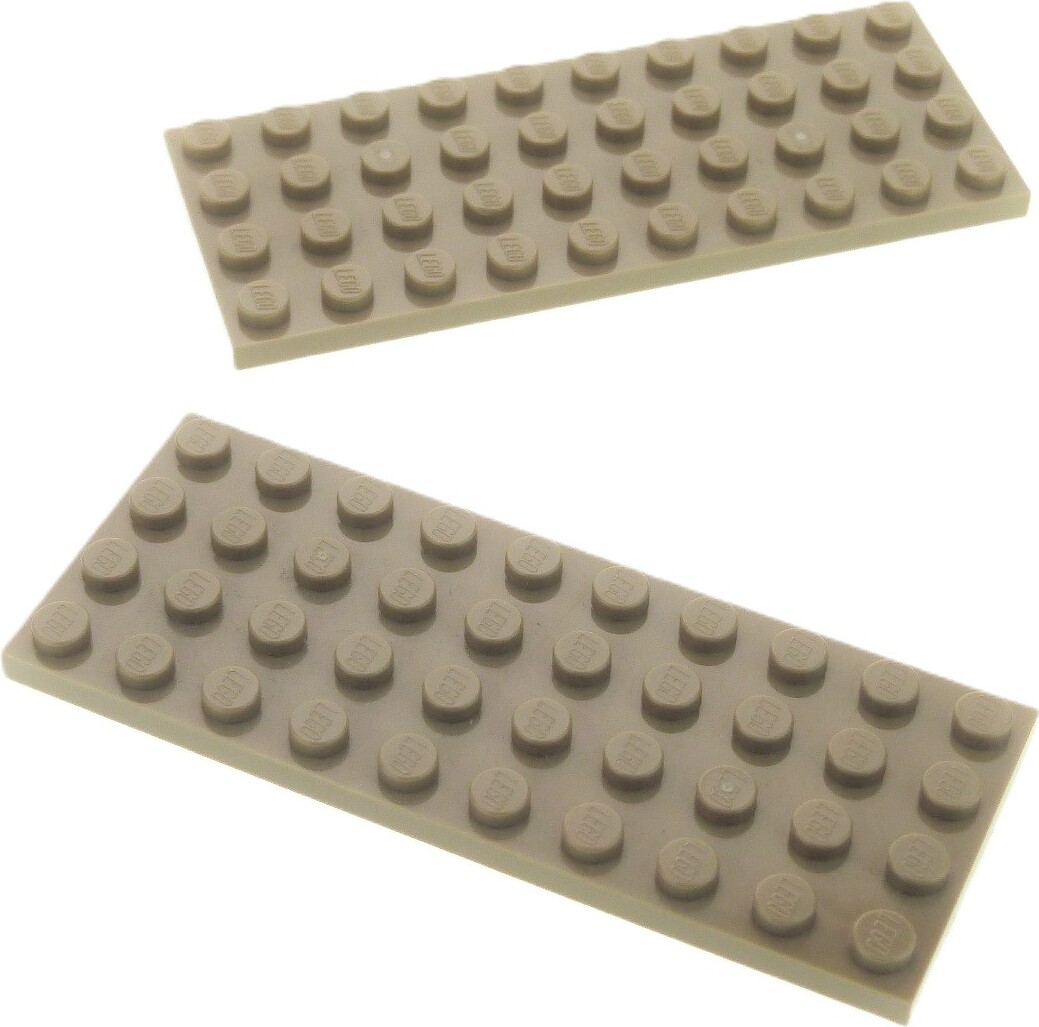 2x Lego Bau Platte 4x10 dunkel beige Basic Star Wars 75139 79004 6001001 3030