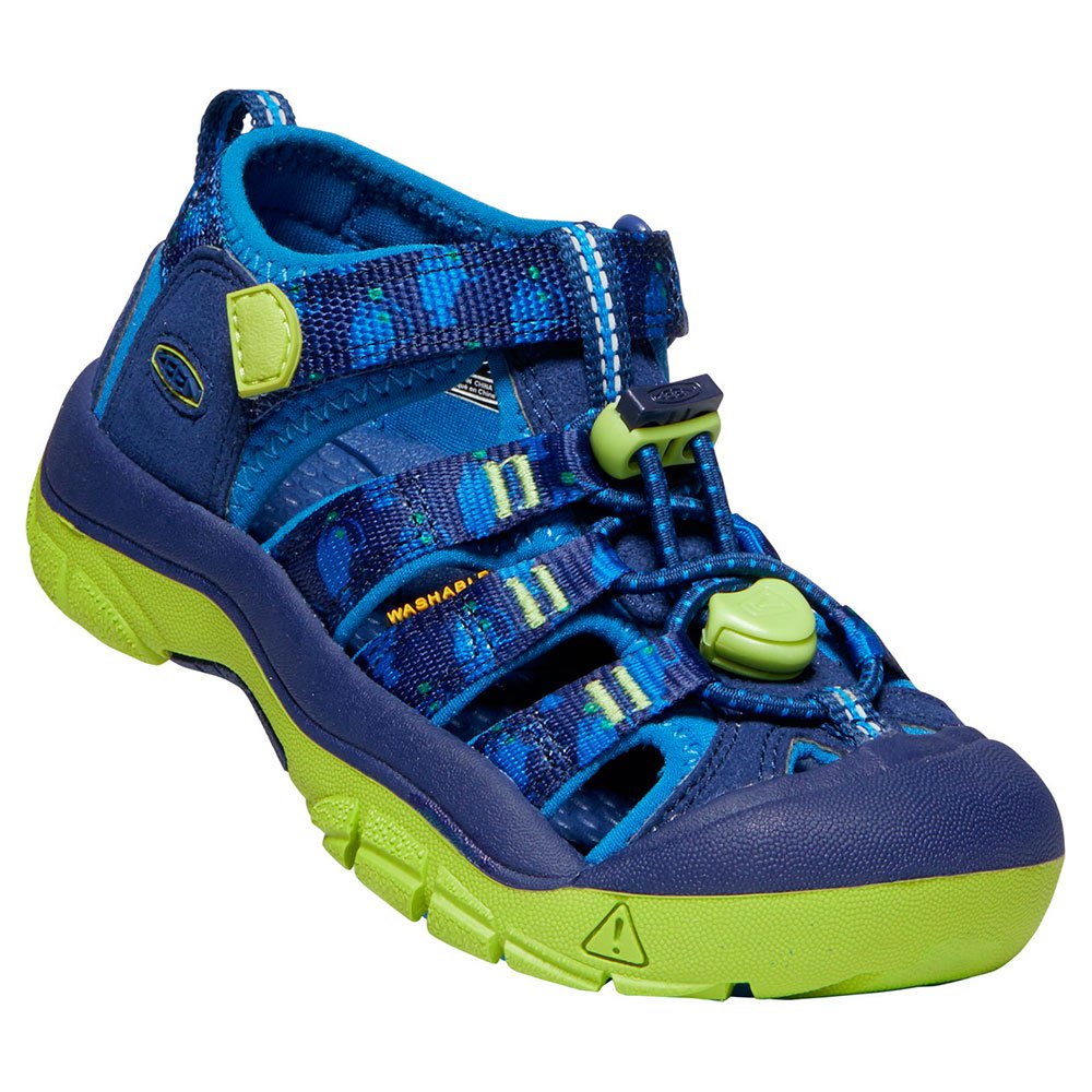 Keen Uni Kinder Newport H2 Sandale, Blau (Blue Depths/Chartreuse), 24 EU 1022834-8