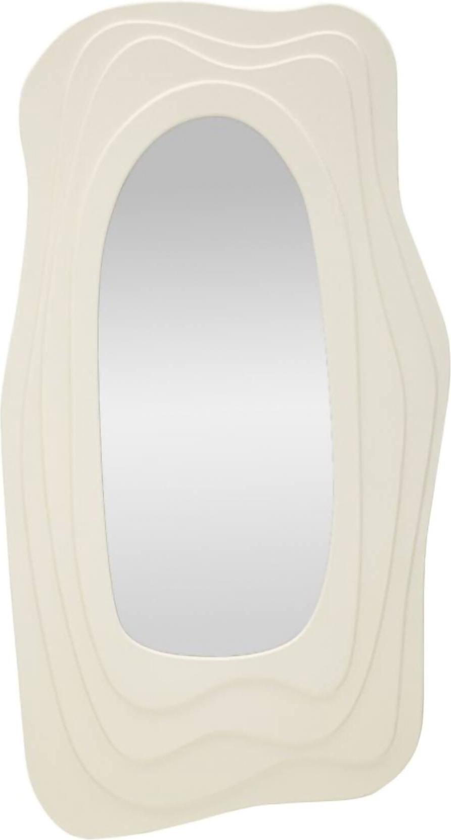 Dmora Spiegel Tiete 90x165 cm Weiß Strukturmaterial Glas