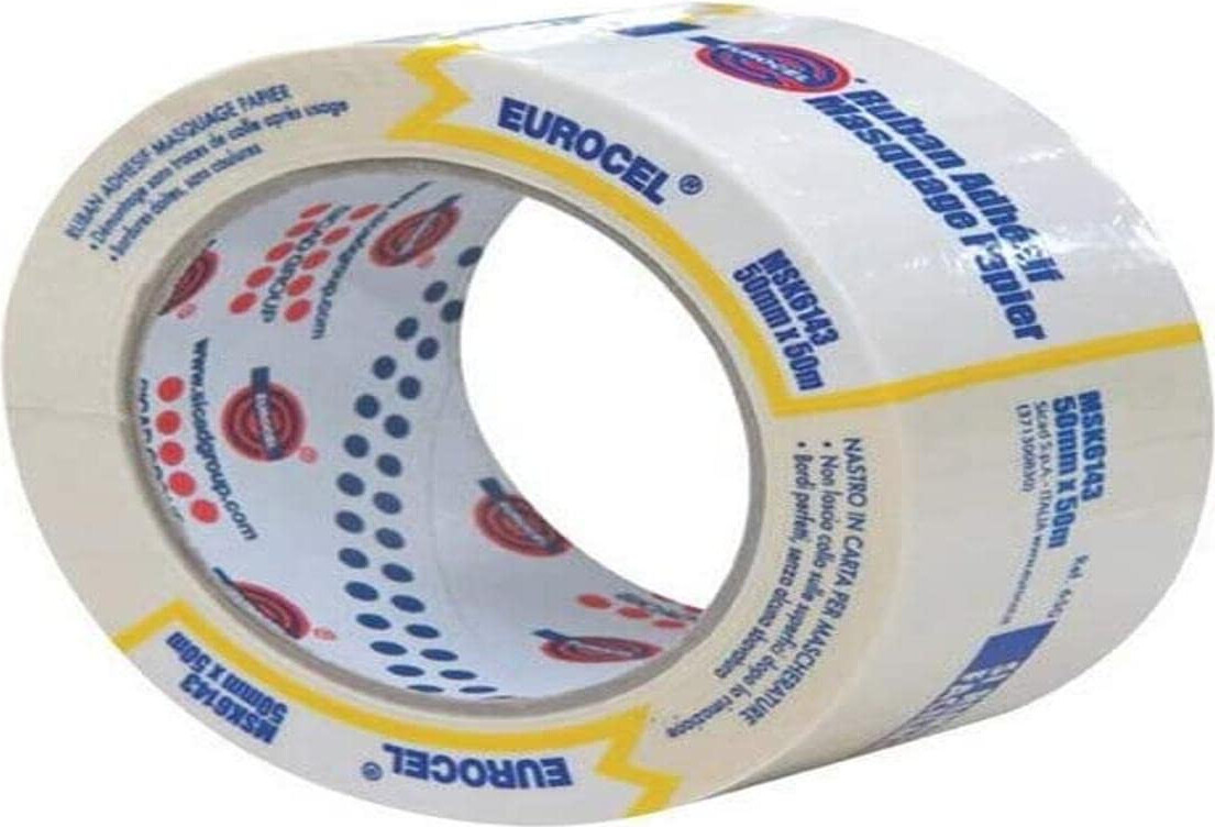 Eurocell Eurocel Papierklebeband MSK 6143 Beige 50mm x 50m zum Abdecken 010119360