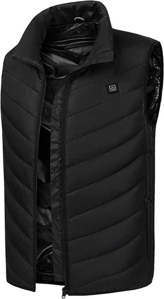 Gilet Riscaldato Uomo Con Batteria Inclusa 16000 MAh - Elettrico Leggero 9 Zone Di Calore Per Sci, Ciclismo, Lavori Esterni - Ricarica USB