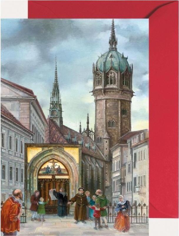 Olewinski & Tochter Miniadventskalender Lutherstadt Wittenberg mit illustrierten Türchen