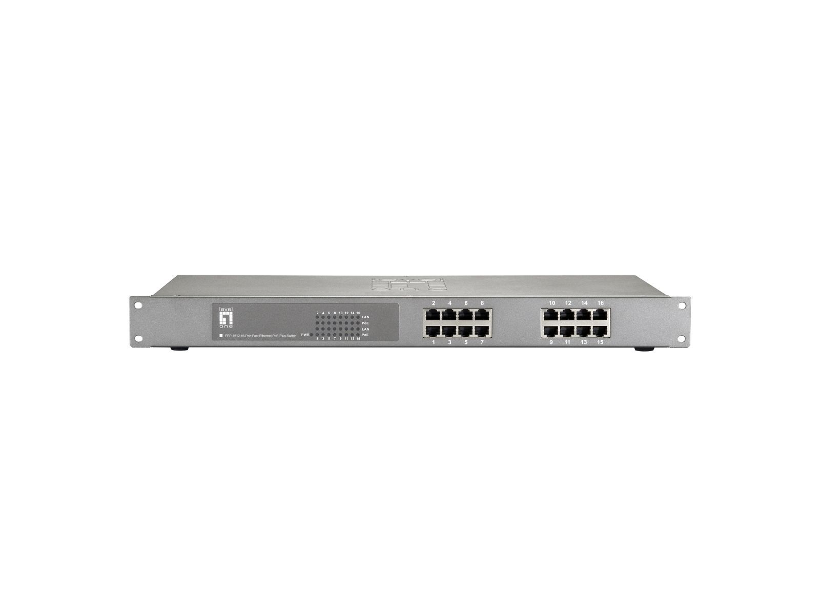 Level One LevelOne FEP-1612W380 - Switch - 16 x 10/100 (PoE+)