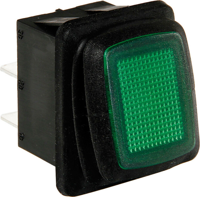 LAMPA Undurchlässiger Schalter mit LED - 12/24V - Grün 45533