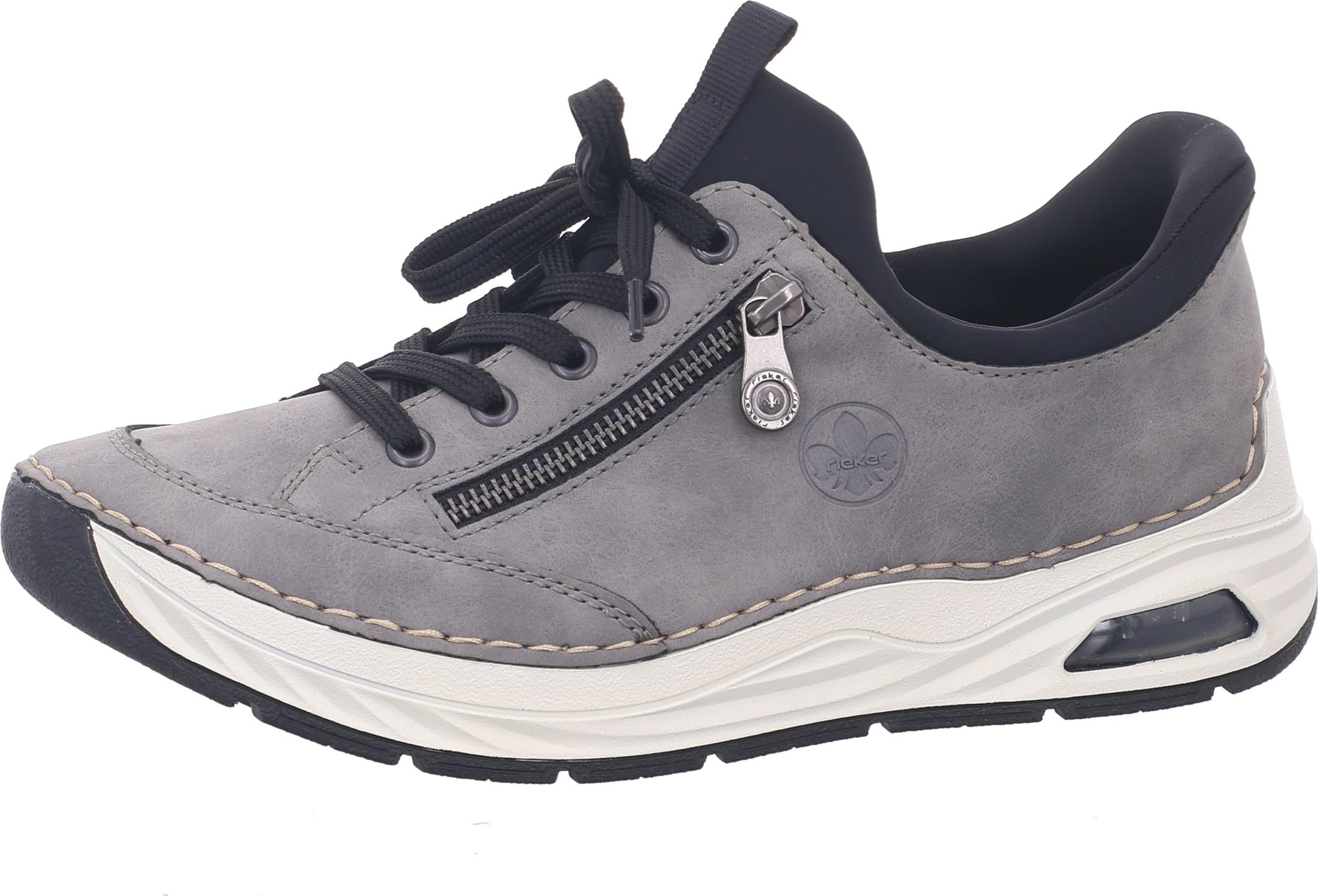 Rieker Damen 44567, Frauen Halbschuhe,straßenschuhe,Strassenschuhe,Sportschuhe,Freizeitschuhe,Turnschuhe,Laufschuhe,grau (42),36 EU / 3.5 UK HWK Damen Halbschuhe