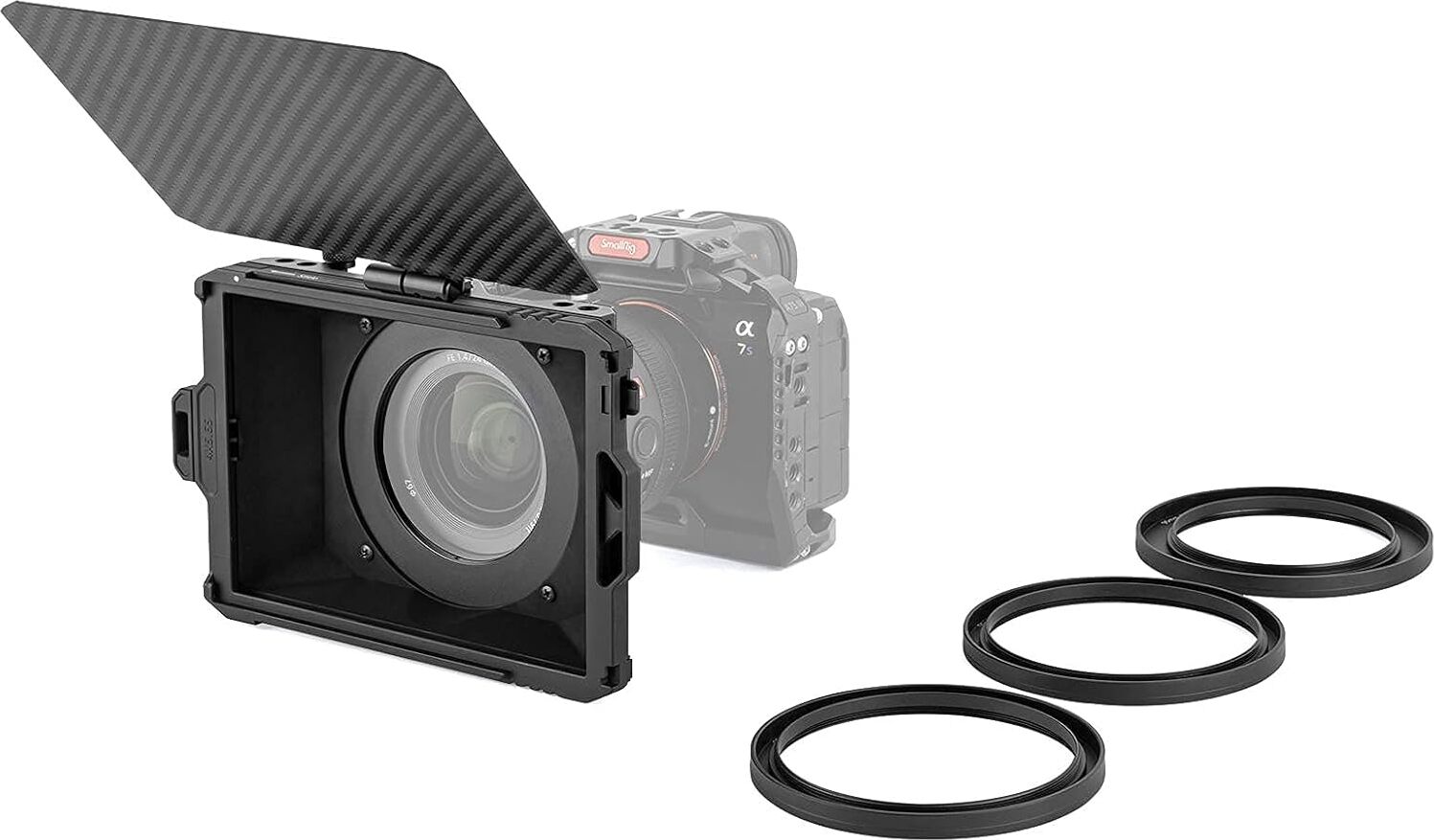 SMALLRIG Mini Matte Box für DSLR und spiegellose Kameras, leichtes Filter-Support-Kit für Videofilmer - 3196