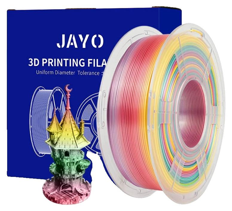OEM 3D-Filament, Hochglanz-Finish, Geringe Verformung, SILK Regenbogen 01 1624