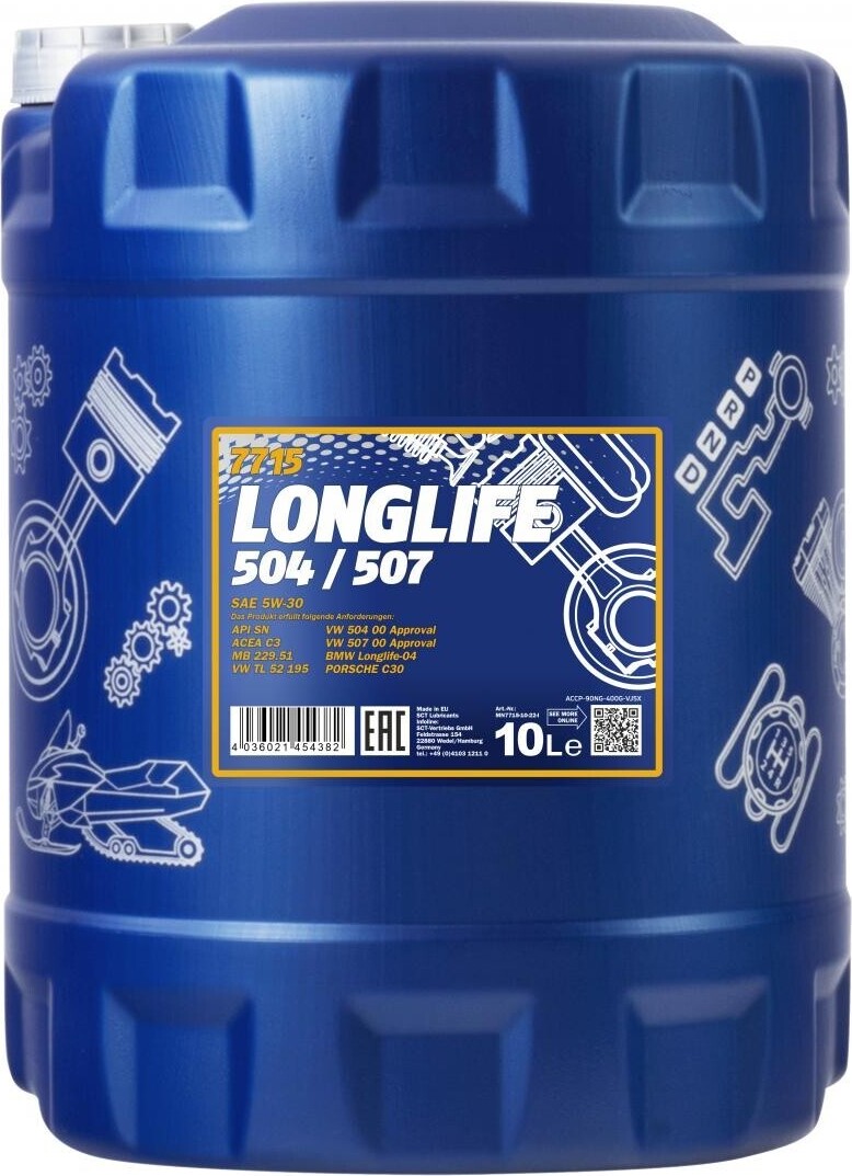 Mannol Longlife Longlife 504/507 5W-30 7715, Volumen 10L MN7715-10
