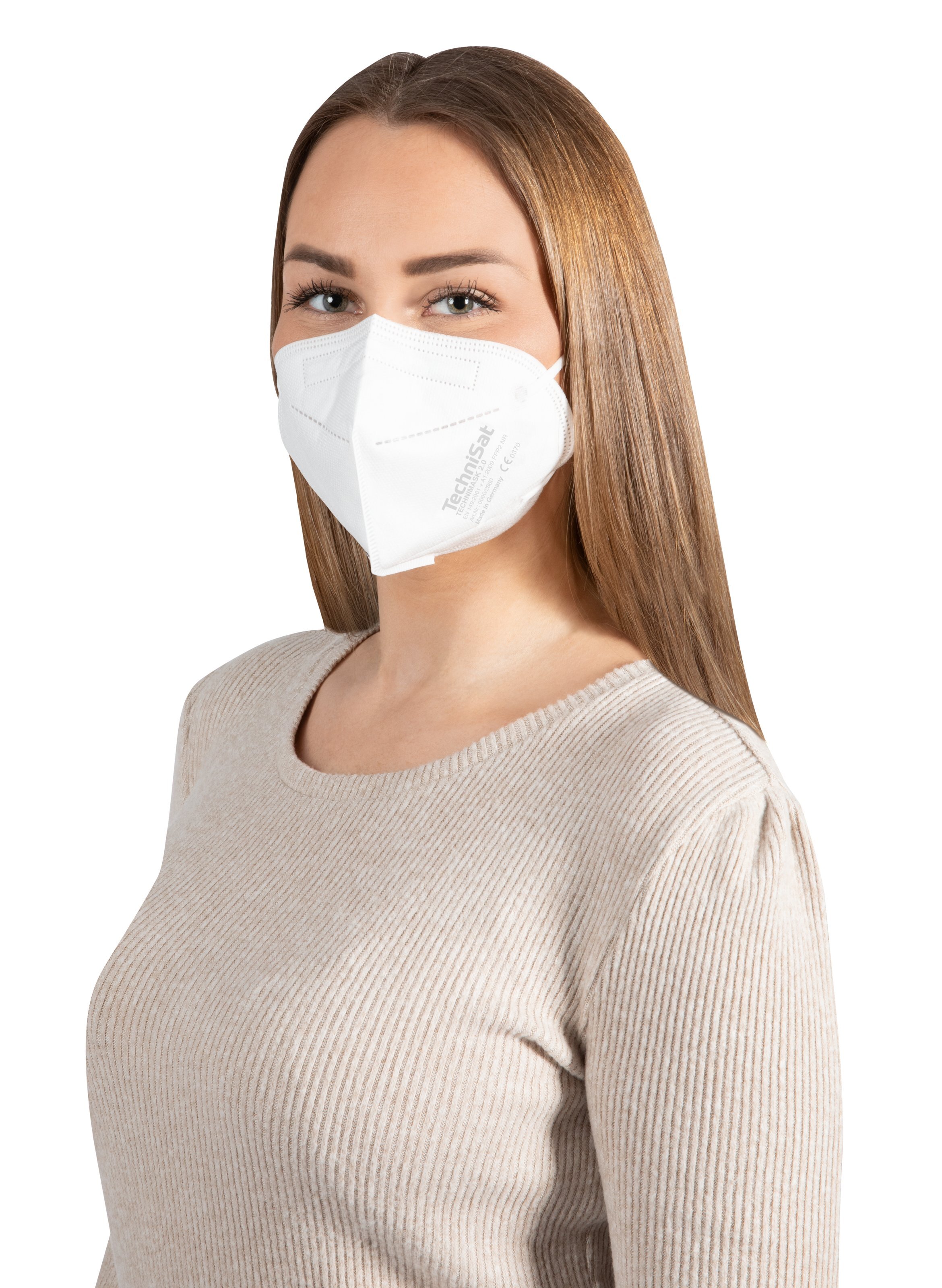 Technisat TECHNIMASK 2.0 FFP2 15 kusov - Ústna a nosová maska - biela