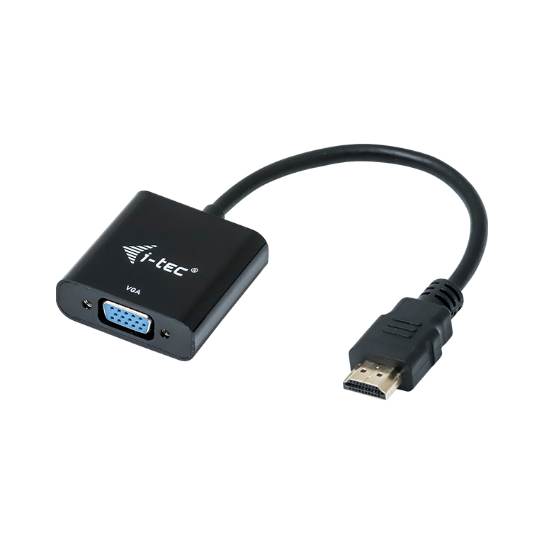 i-tec HDMI2VGAADA, 0,15 m, HDMI, VGA, Samec, Samica, 1920 x 1080 px