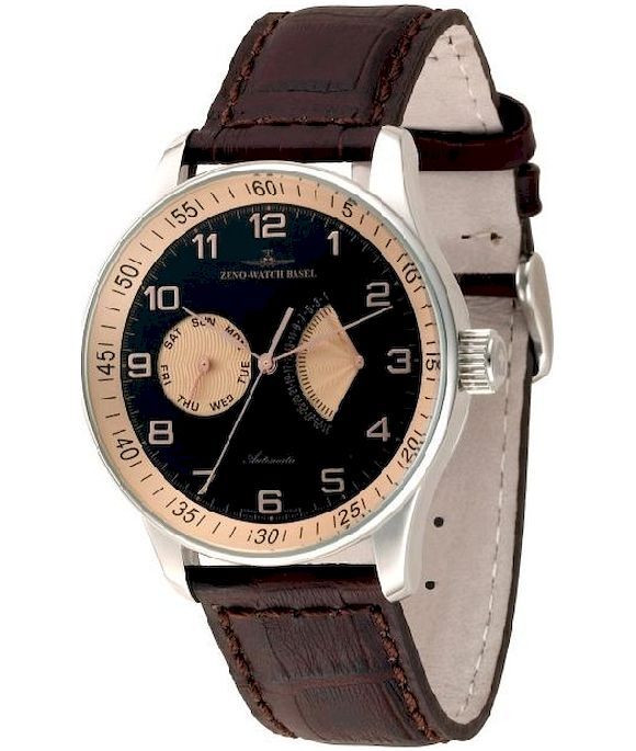 Zeno-Watch - Náramkové hodinky - Pánske - Chrono - X-Large Retro Retrograde - P592-g1-6