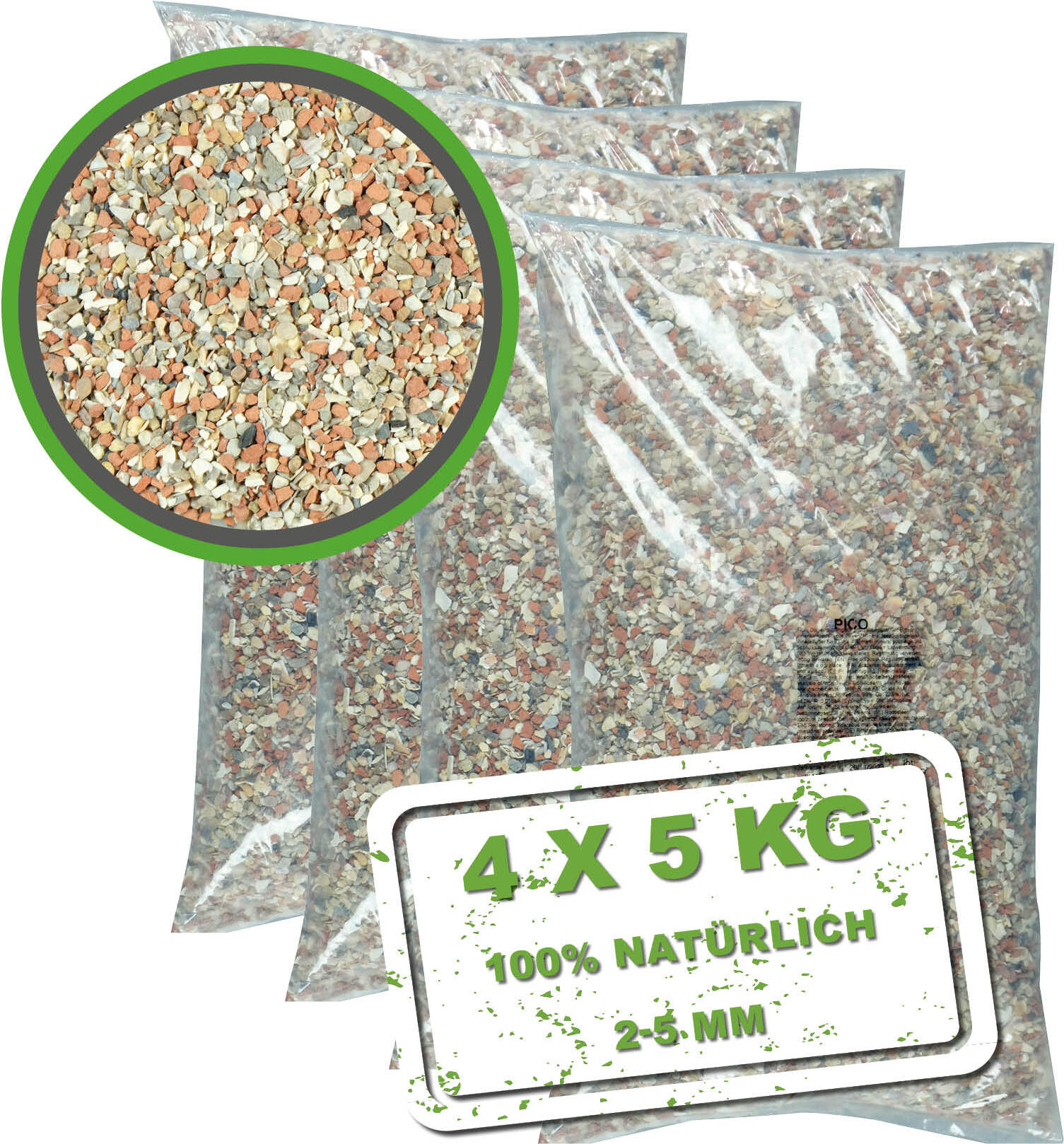 MeineHennen Meine Hennen - Mineral-Grit 4x 5kg Gritstein - Hühnergrit - Taubengrit - pickstein für hühner, Grit 408