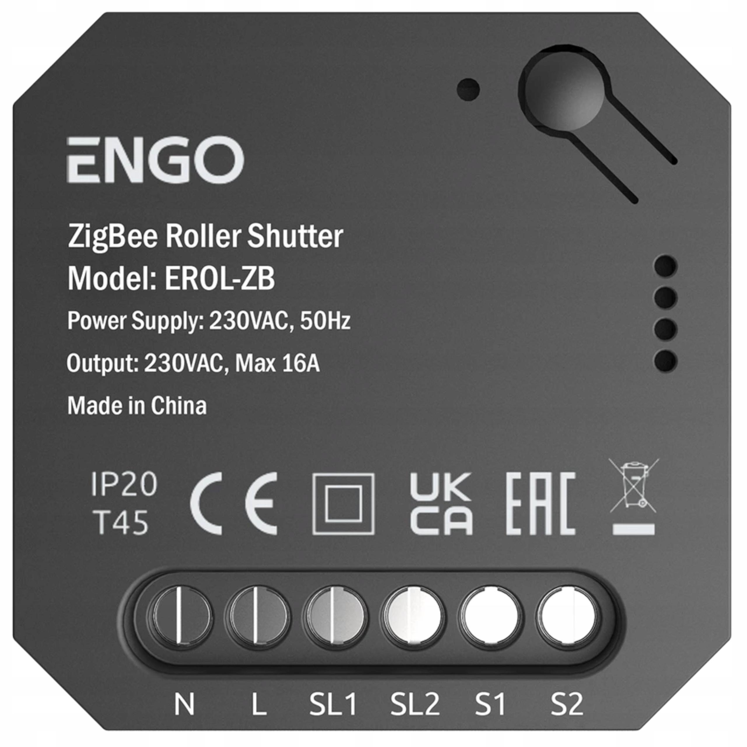 Sanitas | Rollladensteuerung EROL-ZB - Zigbee - Smart Home - Automatisierung - Fernsteuerung