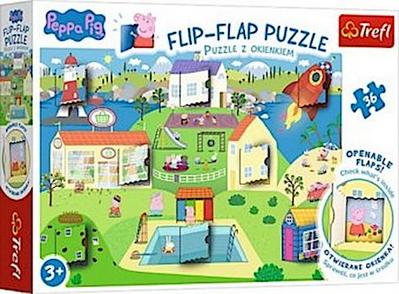 TREFL Peppa Pig Welt - Flip-Flap Puzzle 36 Teile 808562880