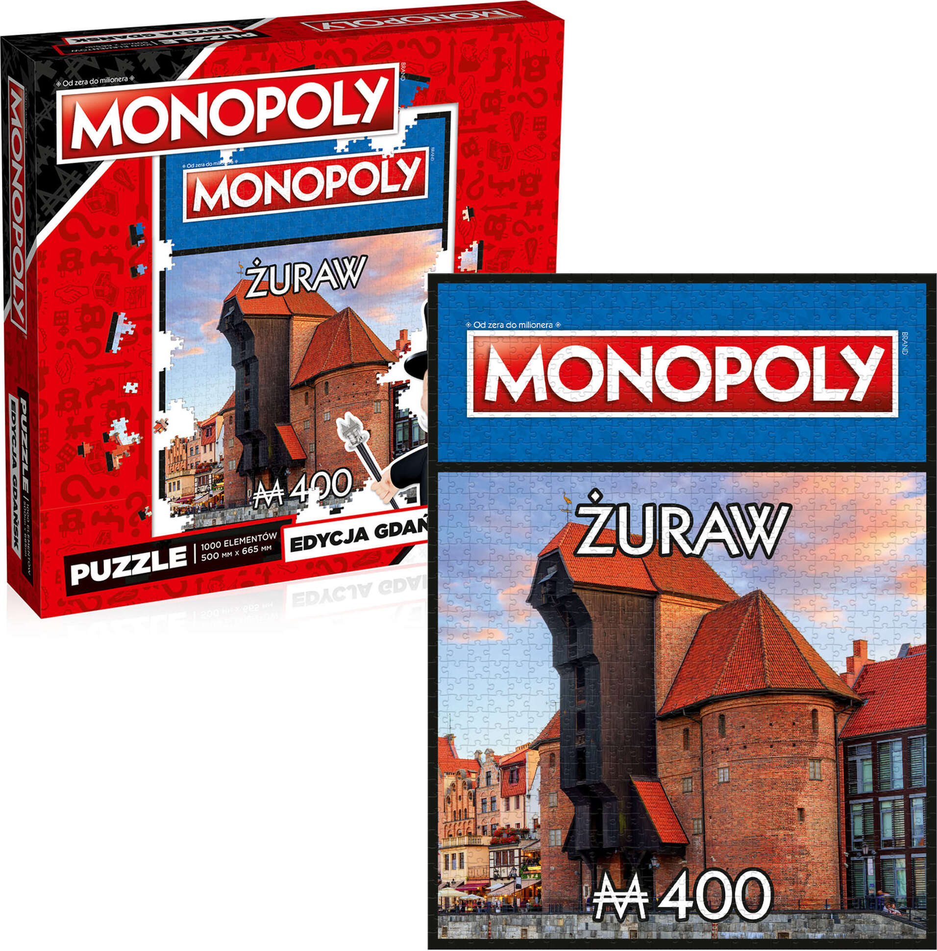 Puzzle Monopoly Gdask uraw 1000 Elemente Winning Moves 01710