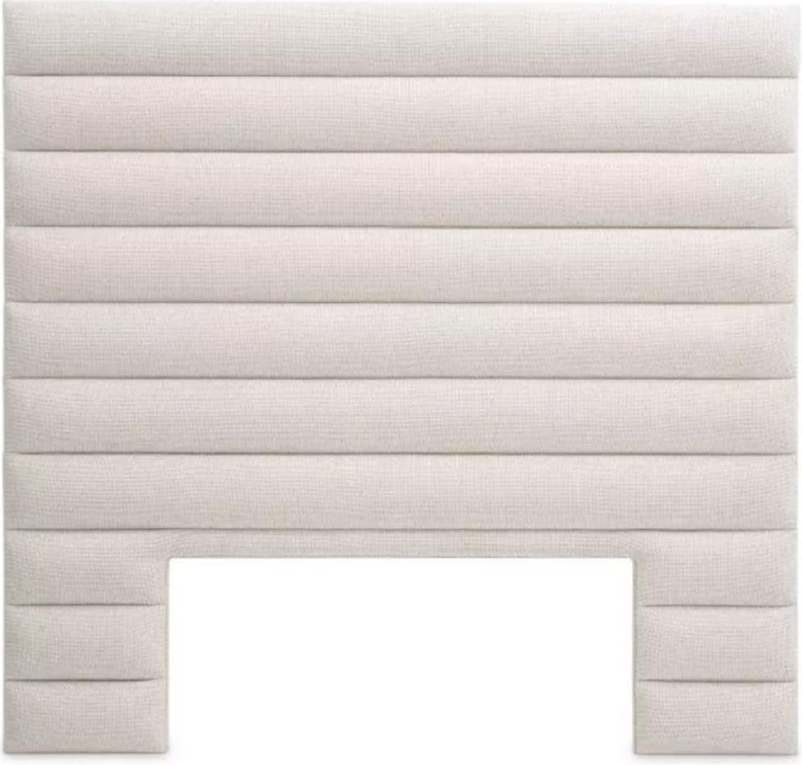 Demotex GmbH Casa Padrino Luxus Bett-Kopfteil Weiß 232 x 11,5 x H. 219,5 cm - Schlafzimmer Möbel - Hotel Möbel - Luxus Möbel - Schlafzimmer Einrichtung - Hotel Einrichtung - Luxus Einrichtung