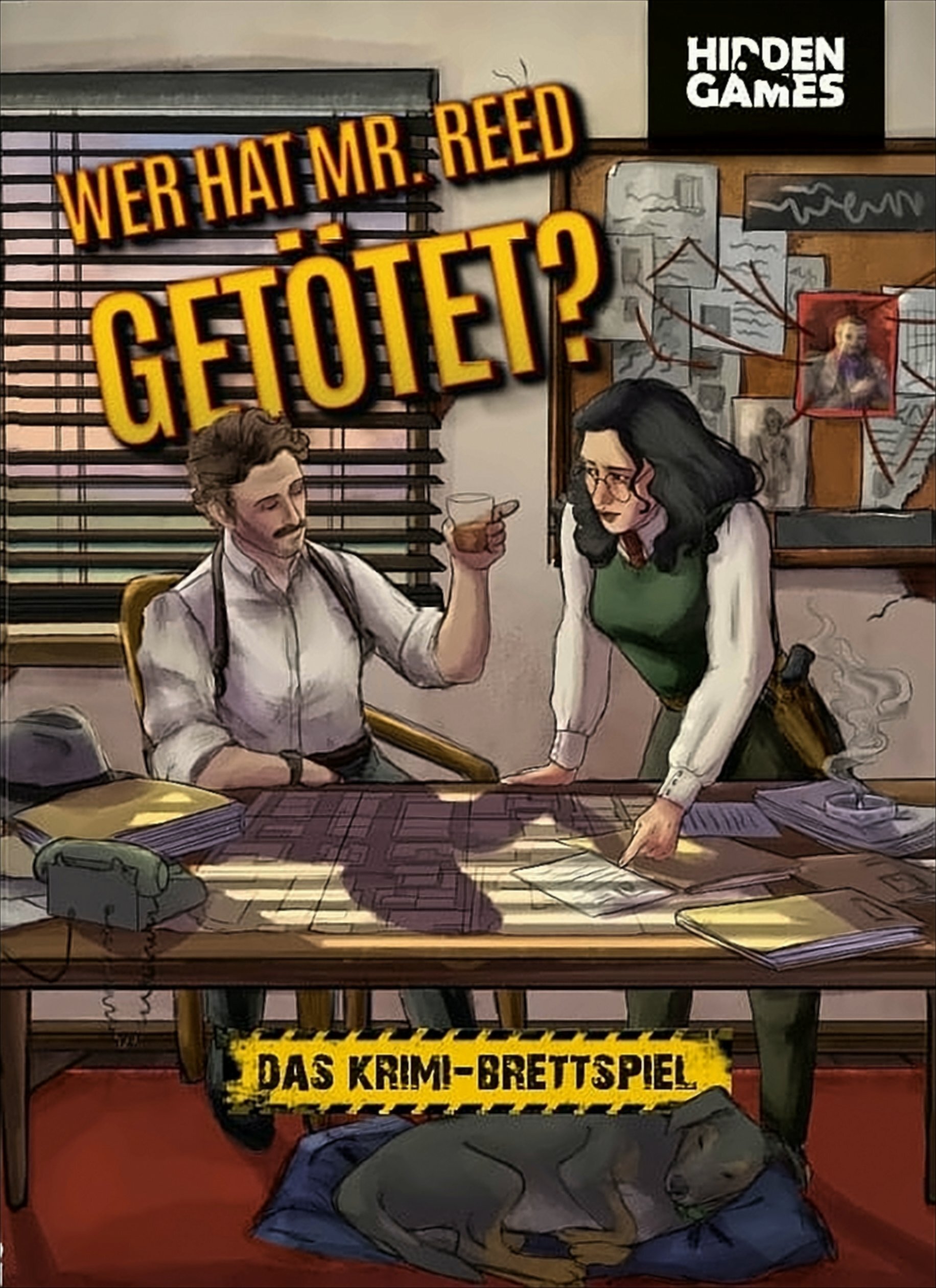 HIdden Industries GmbH Krimi-Brettspiel: Wer hat Mr. Reed getötet? HG-MRR-DE
