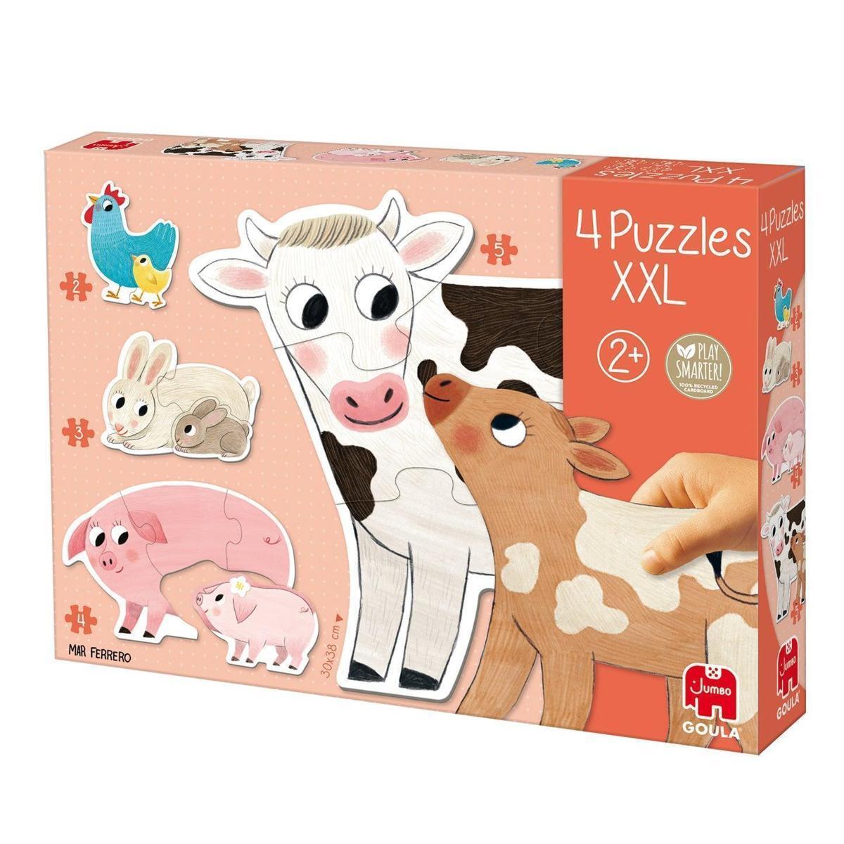 GOULA XXL-Puzzle Tiermütter und ihre Babys 53175