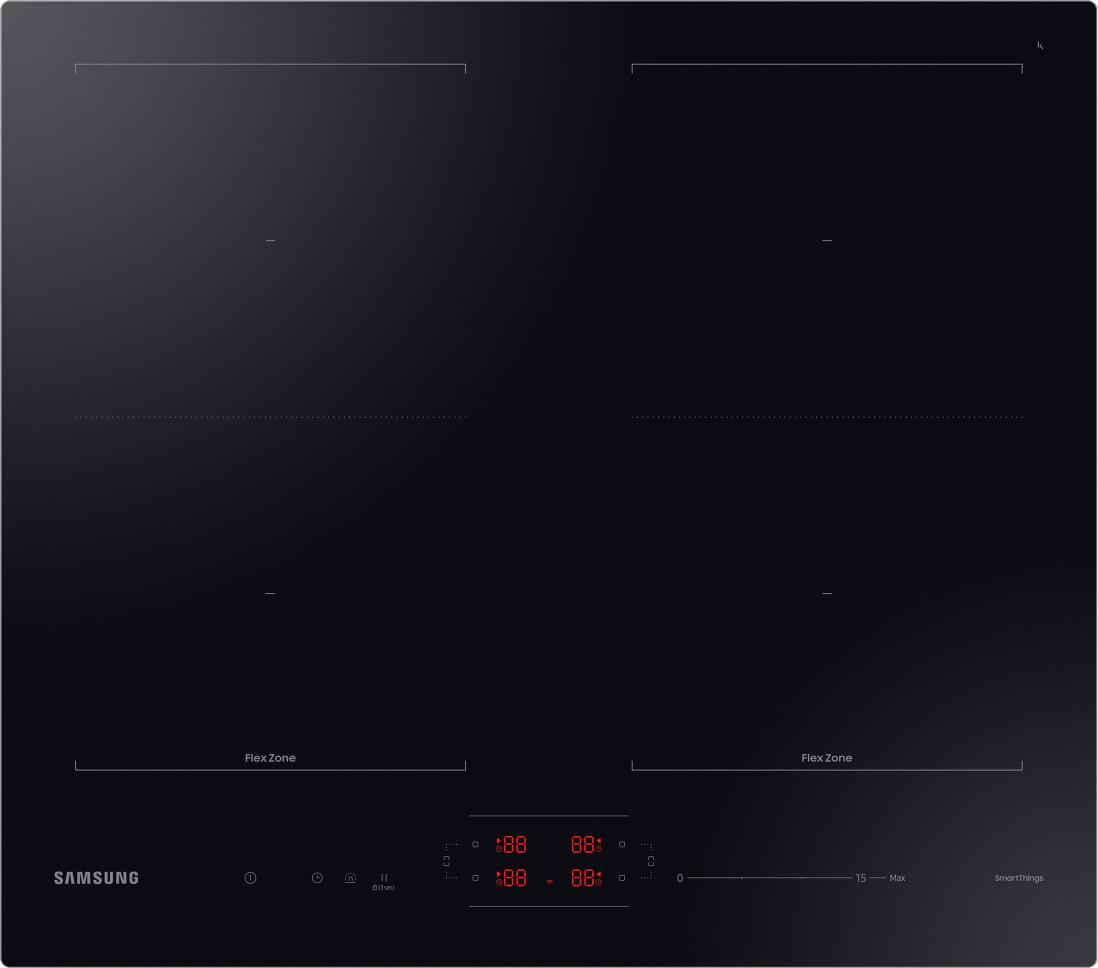 Samsung NZ64B5066FK Black Integrovaná 60 cm indukčná varná doska so 4 zónami