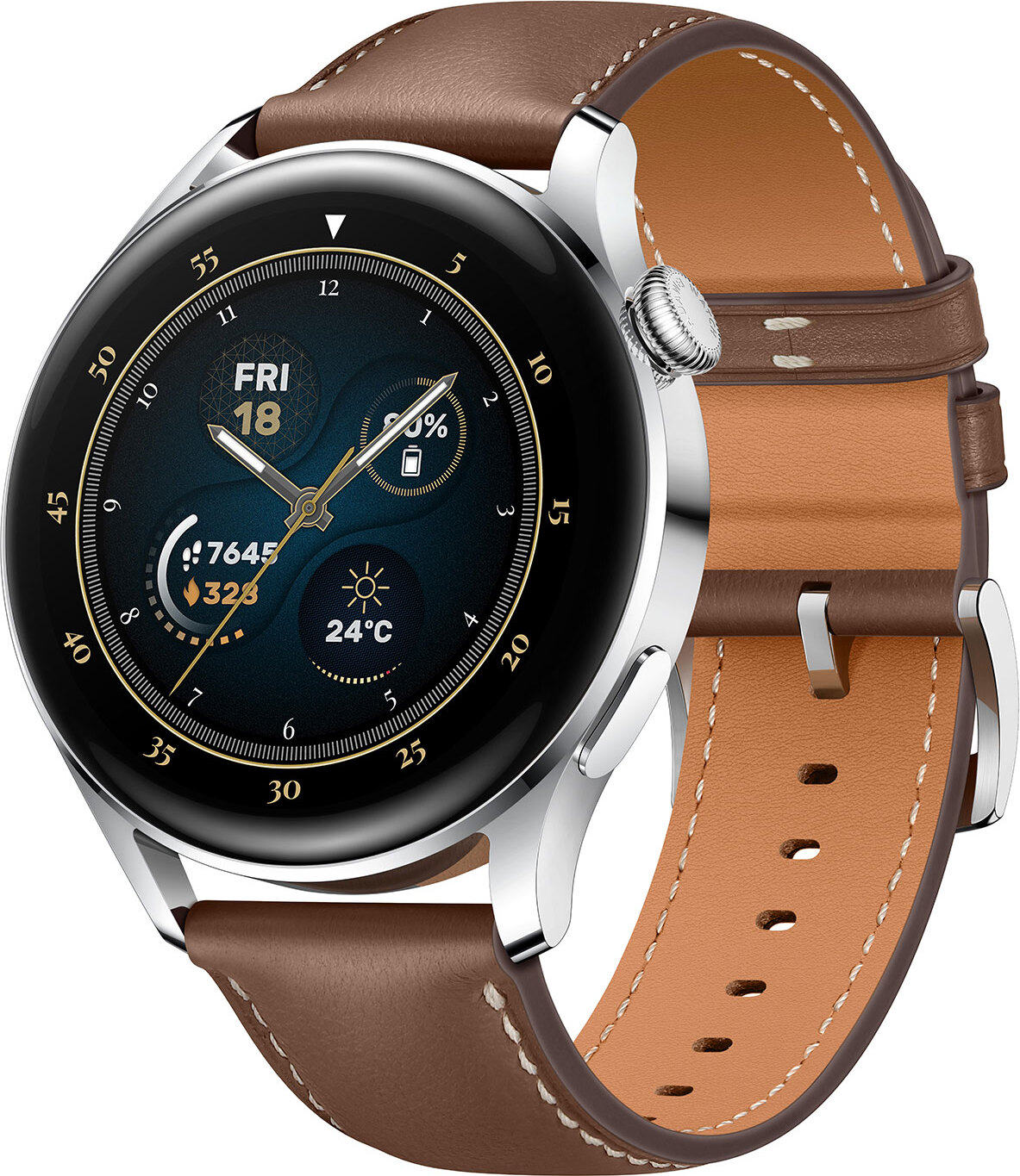 HUAWEI Watch 3 edelstahl/braun 55026819