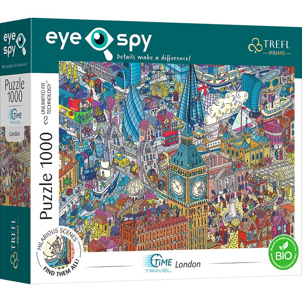 TREFL Puzzle UFT Eye-Spy Zeitreise: London 1000 Teile 10750