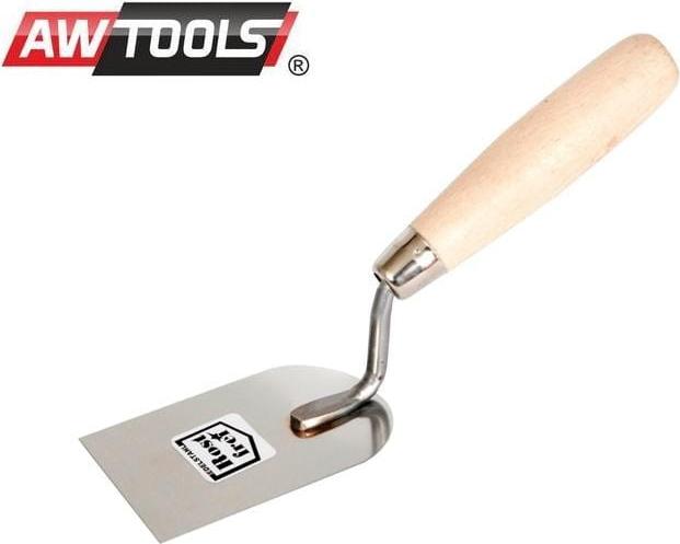 AWTOOLS Stopfkelle aus Edelstahl, 80 mm, Holzgriff