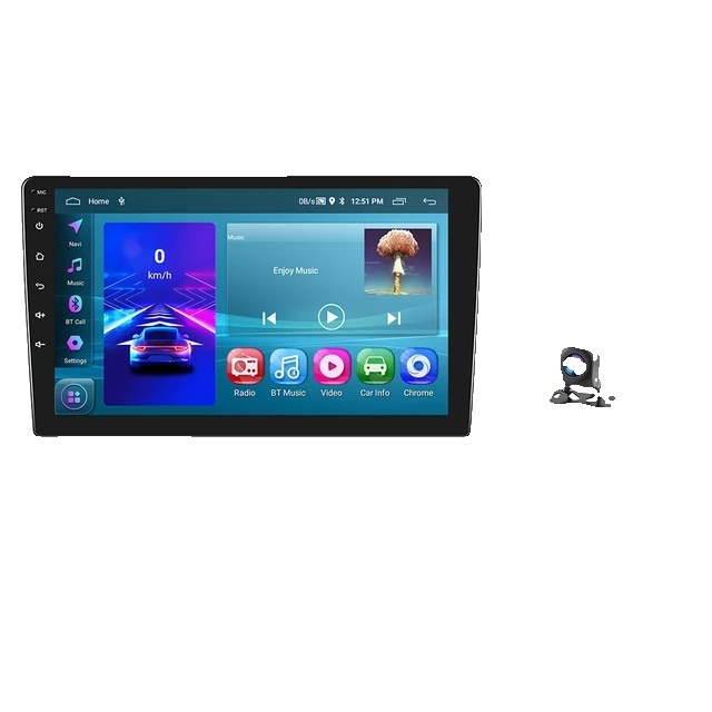 Autorádio, multimediálny prehrávač Android, kompatibilita s Carplay, 9-palcový Carplay AHD