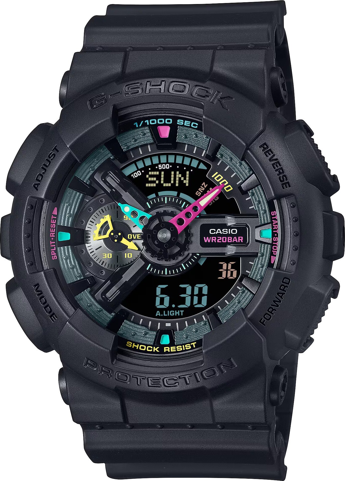 Casio - GA-110MF-1AER - Náramkové hodinky - Pánske - Solárne - G-Shock