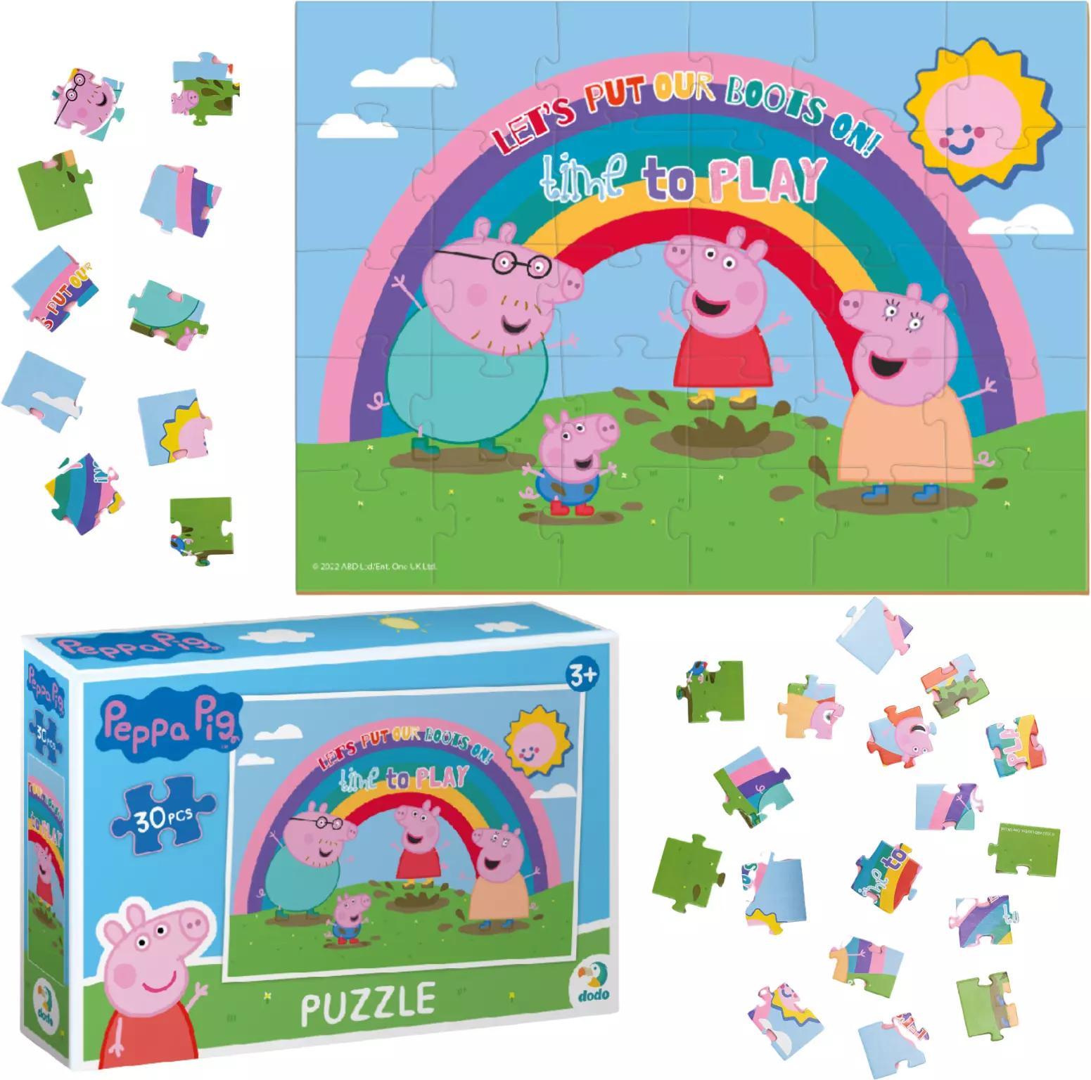 DODO Puzzle Peppas Schnurrhaare: Rainbow 30 Puppen