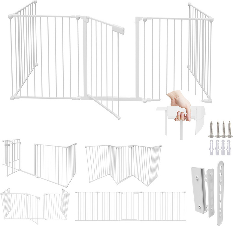 Jopassy Kaminschutzgitter Absperrgitter Tierschutzgitter Türschutzgitter Weiß RL-HG9161-1-OTjhf