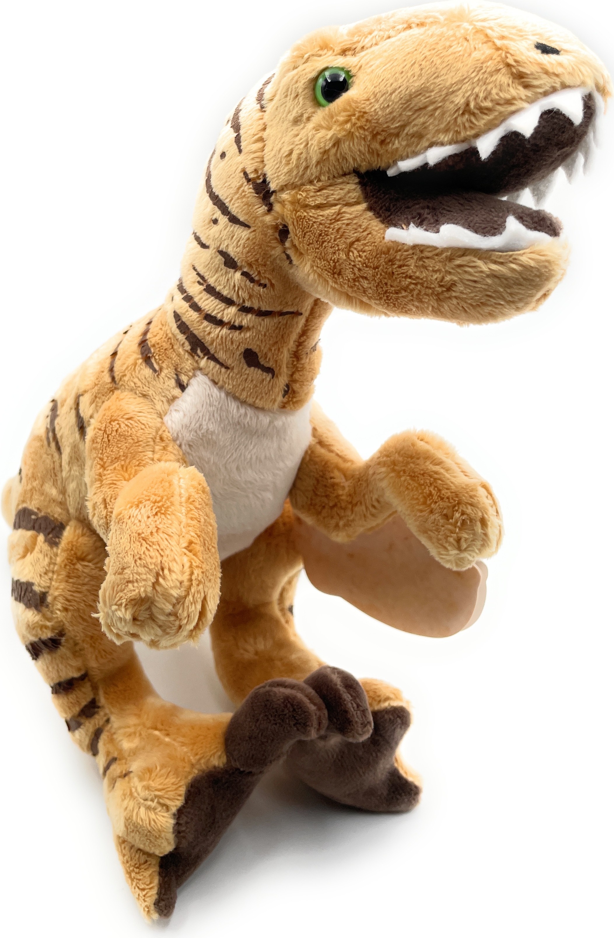 Onwomania Velociraptor Dromaeosauridae Dino Dinosaurier Plüschtier Kuscheltier Stoff Tier 29cm Beige