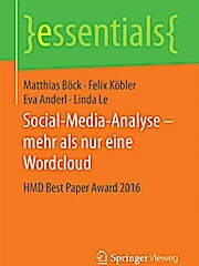 Sonstige Verlage Böck, M: Social-Media-Analyse - mehr als nur eine Wordcloud