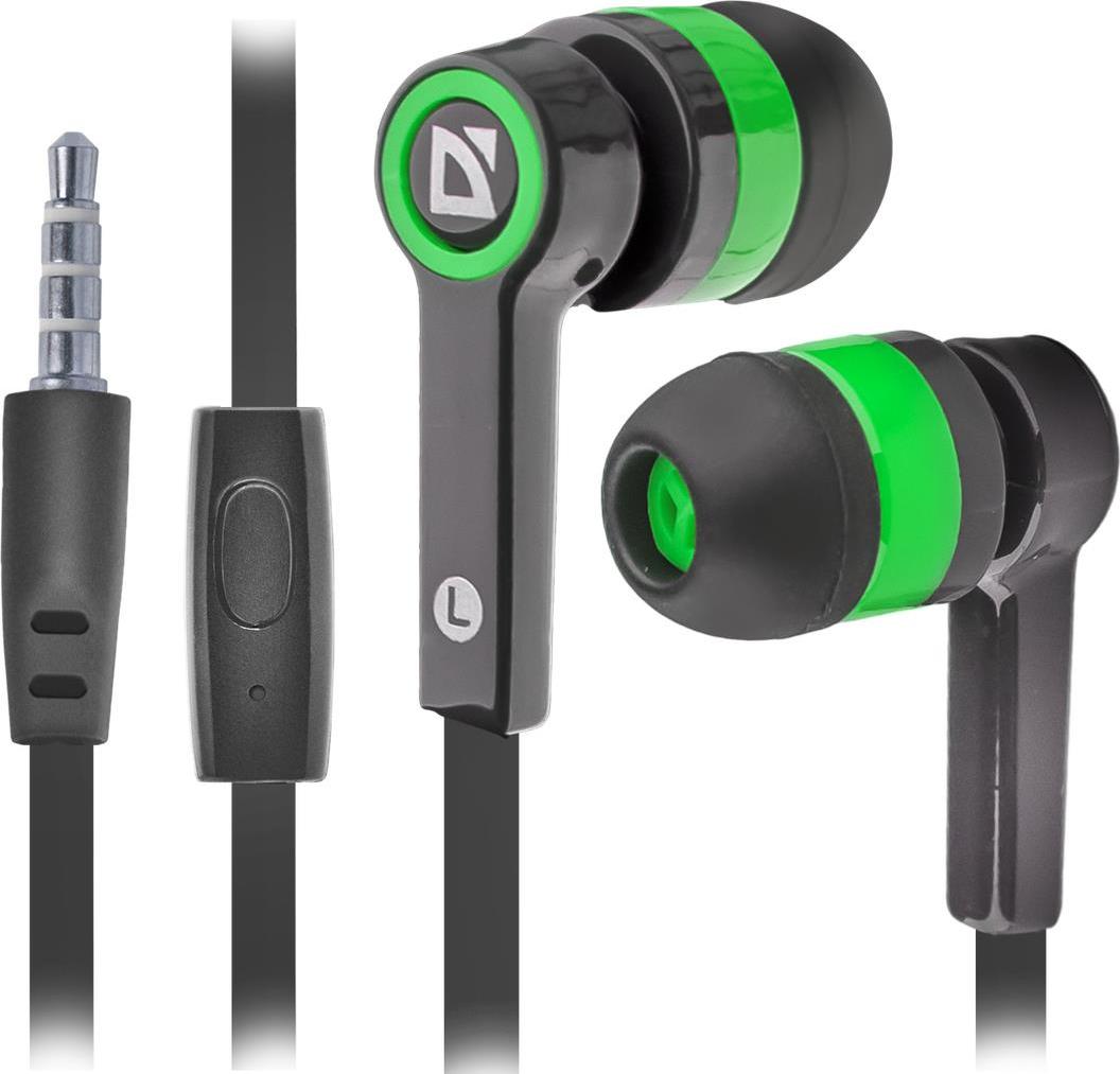 Defender Wired earphones PULSE 420 black-green