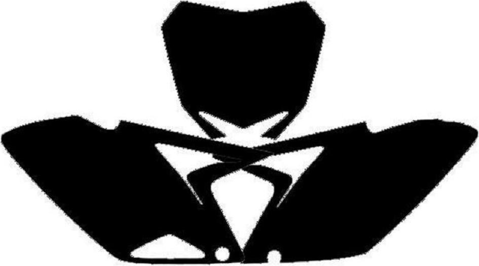 Blackbird Startnummernfelder Rm-Z250 10 Schwarz