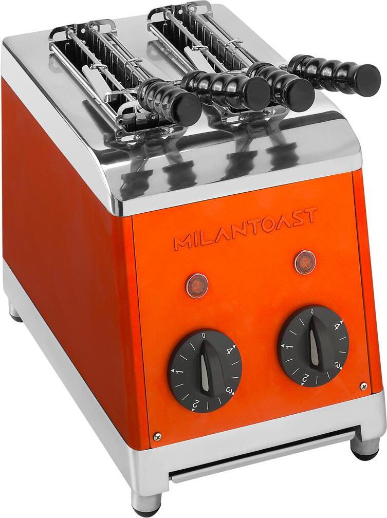 Milantoast Sandwichtoaster mit Zangen, Farbe:Orange 456412