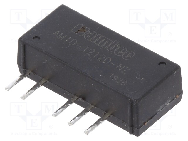 TNE 1x Wandler: DC/DC 1W UEing: 10,8÷13,2V UAusg2: -12VDC AM1D-1212D-NZ DC/DC Wler _1GH_AM1D-1212D-NZ