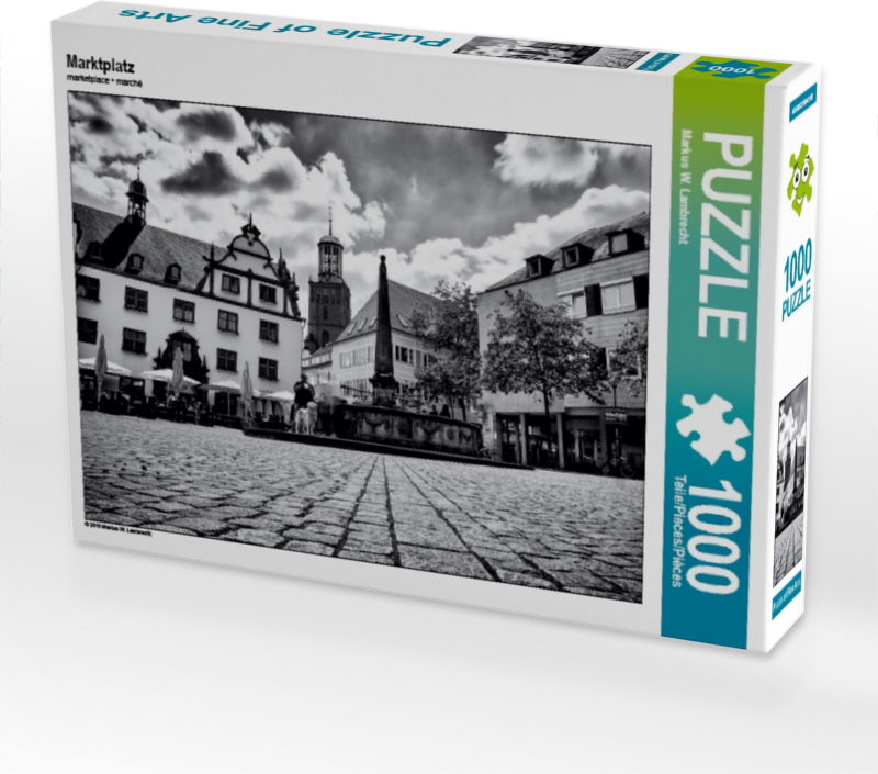 Calvendo Marktplatz 1000 Teile Puzzle quer 640x480mm, W. Lambrecht Markus; 7347617