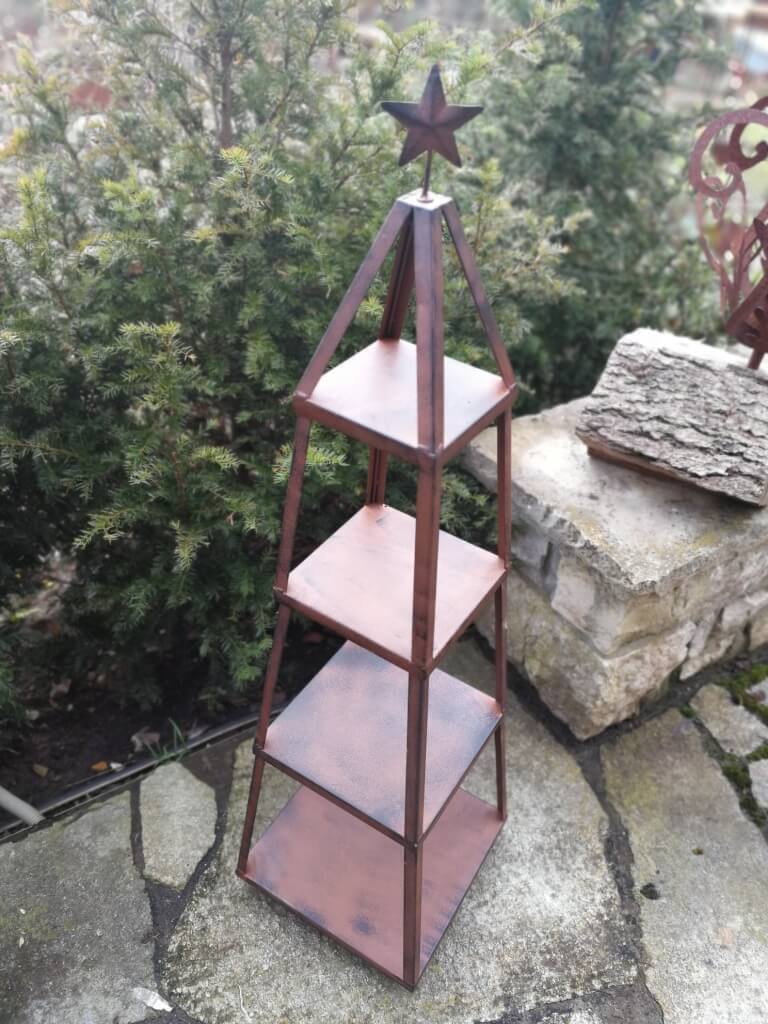 Boltze Metall Dekoregal Joule, dunkelbraun Dekoregal Joule - 115 cm