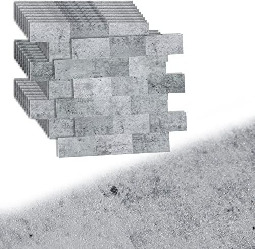 Fliesenaufkleber PVC Wandfliesen 34x29cm per Stück Fliesenfolie 10Pcs Klebefliesen Zuschneidbar Wandfliesen Selbstklebend Bodenfliesen Typ E CEEDIR