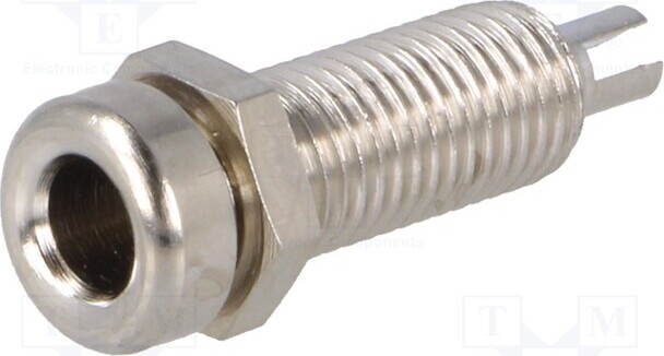 TNE 1x Buchse 16A 33VAC vernickelt -40÷110°C 70VDC 4mm Bananen 10m BU 404 NI Bananen _1GH_BU404NI