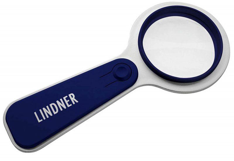 Lindner S198-B LED-Leuchtlupe, 5x, blau liS198-B