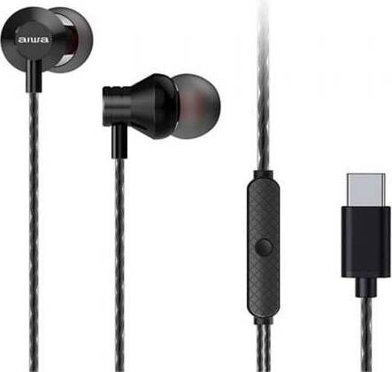 In-Ear-Kopfhörer aiwa estm-50usb-c/bk/ mit Mikrofon/ usb type-c/ schwarz