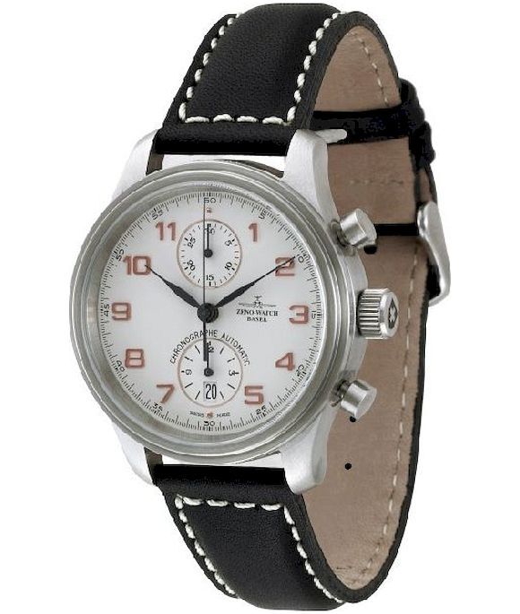 Zeno-Watch - Náramkové hodinky - Pánske - NC Retro Chrono Bicompax - 9557BVD-f2
