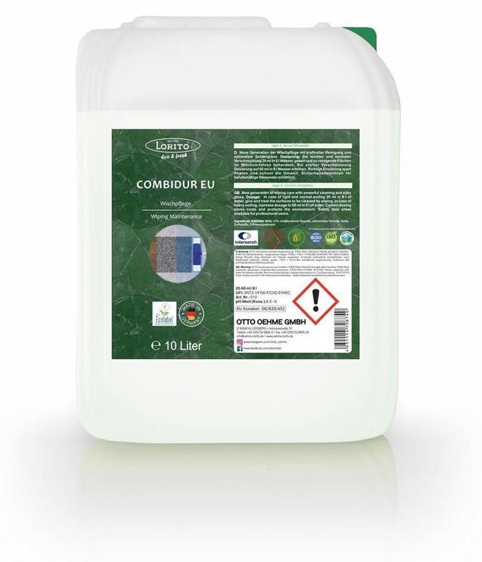 Lorito Oehme Lorito Combidur EU 510 Bodenpflege Unterhaltsreiniger Wischpflege 10L 121010_1_go