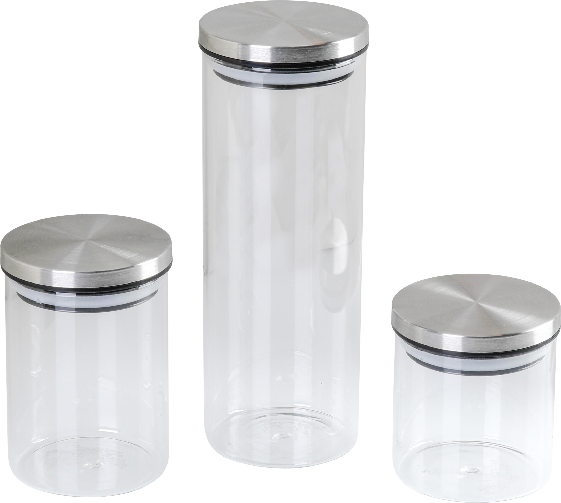 Axentia Vorratsdose, Glas, 3er-Set 133041