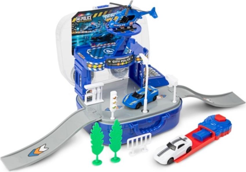 Toi-Toys TURBO Racers Rettungsdienst Set Spielzeugfahrzeuge Rettungsfahrzeuge actionreich Polizei 14014Z