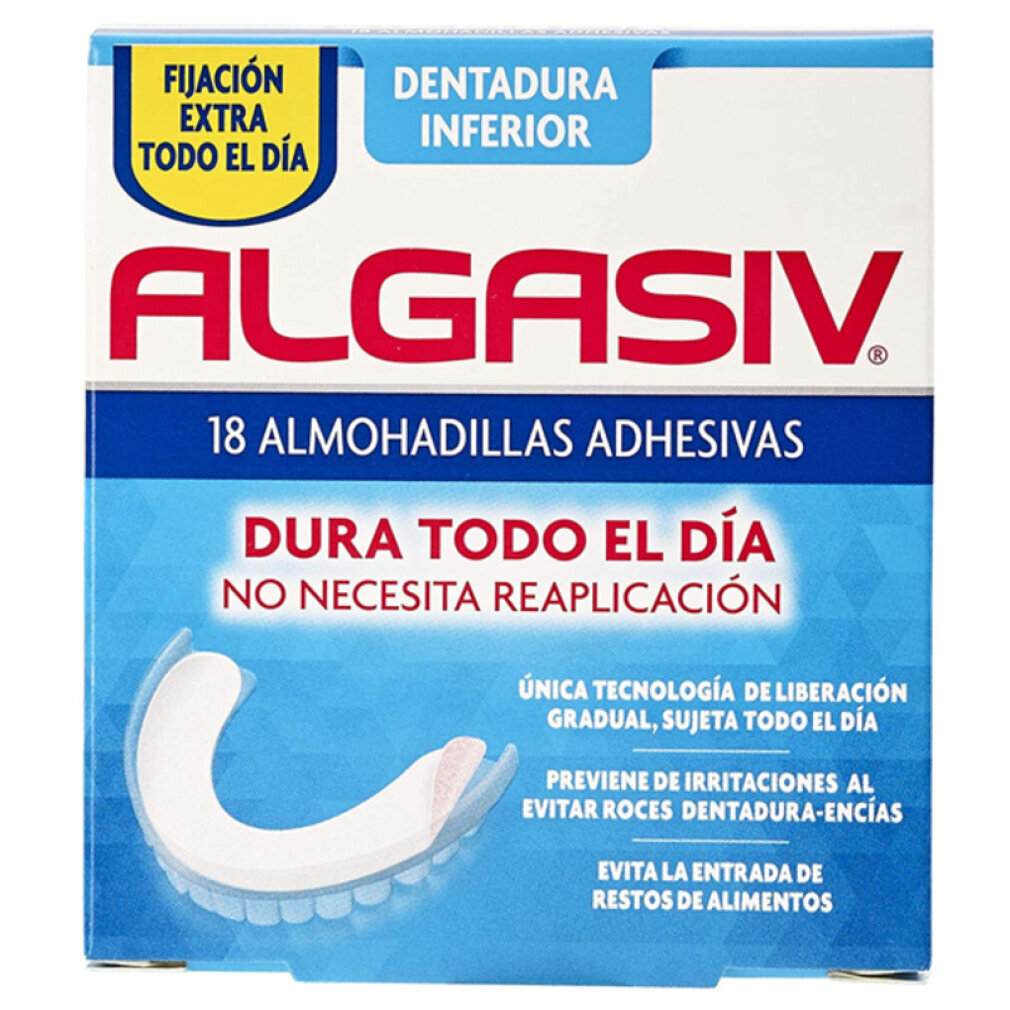 Klebepads für Zahnersatz Inferior Algasiv (18 uds)